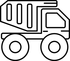 Construction Truck Vinyl Cutting Svg File, Free Vectors File
